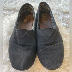 Toms, Black, Size 4.5 Youth
